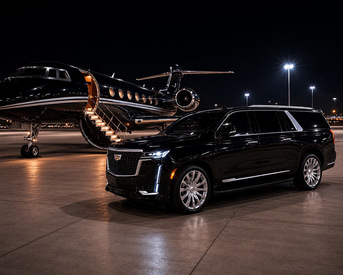 Cadillac Escalade ESV Luxury Airport Transfer Austin Icon Limo